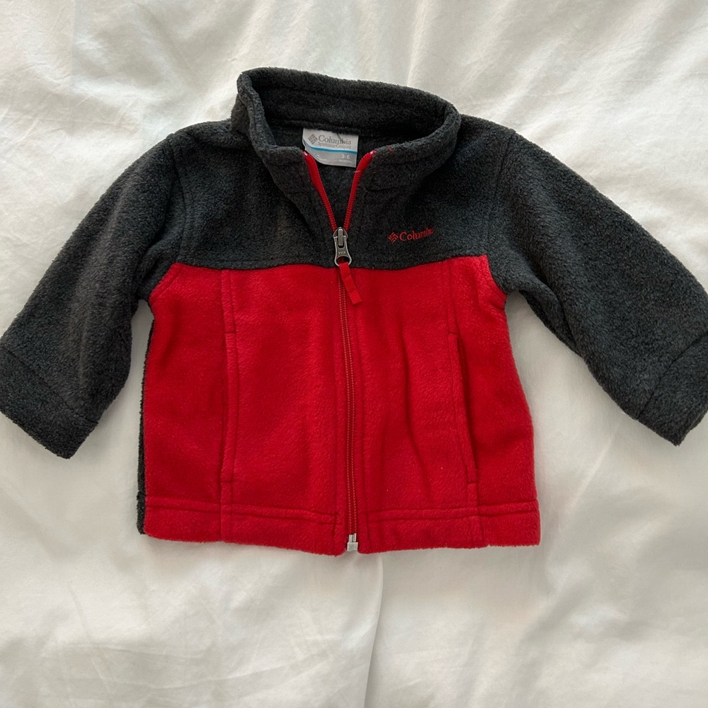 Columbia fleece zip up jacket 3-6M